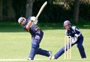 Muhammad Ayub top-scored with 56 for Oxford on Saturday, before being caught on the boundary trying to push the scoreboard alongPictures: Ric Mellis