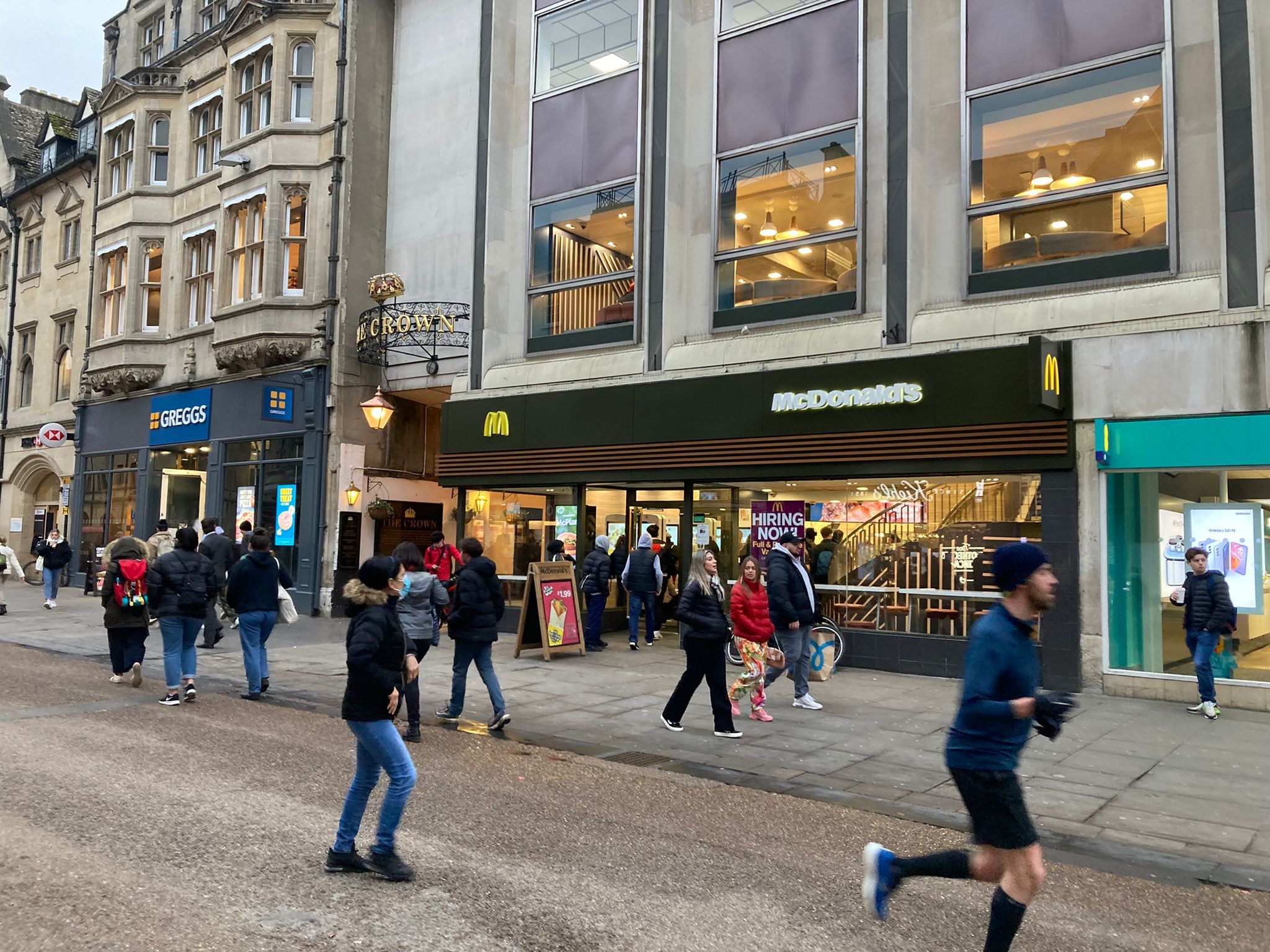 McDonalds on Cornmarket Street, Oxford, where Saunders planned to meet girls hed spoken to on Snapchat Picture: OM