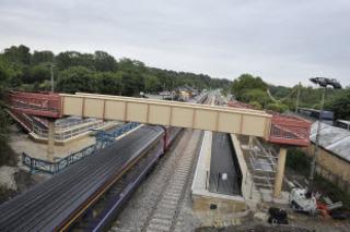 The new footbridge at Charlbury station on Monday, June 6, 2011.