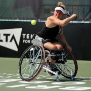 Jordanne Whiley reached the quarter-finals of the singles and the final of the doubles at the British Open Picture: LTA