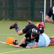 Ryan Fitzjohn is brought down for a penalty in Witney’s comfortable win against Eastcote 	 Pictures: Ric Mellis