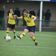 Kayleigh Hines won the 2019/20 players' player and fans' goal prizes at Oxford United Women's online awards evening Picture: Darrell Fisher