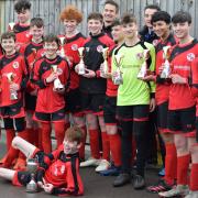 The victorious Goring Robins team after their Oxford Mail Youth League Under 15 Knockout Trophy victory over Stanford-in-the-Vale Picture: Steve Moore