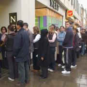 Post-Christmas sales at Next in Cornmarket Street, Oxford, on Saturday, December 28, 2002. Picture: George Reszeter