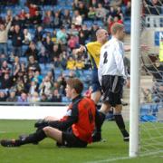 Leading scorer James Constable pounces to put Oxford United ahead against Gateshead on Saturday