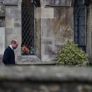 Prince William at St Mary's Church, Tetbury. Pics by SWNS