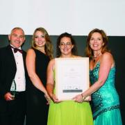 James Cox, Katie Brownfield and Rachel Williams of Maylarch at last year’s business awards