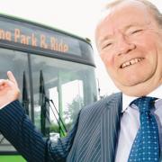 Councillor Rodney Rose, Oxfordshire County Council's cabinet member for transport, at Redbridge Park and Ride