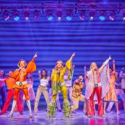 The performance of Mamma Mia ends with a glitzy encoure