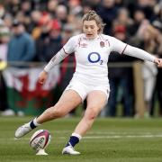 Ella Cromack converts for England. Picture supplied by Activate Learning