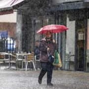 Heavy rainfall is expected in Oxfordshire