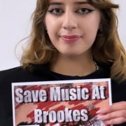 Haifa Veen, second year music student at Oxford Brookes who started the petition to keep her course running