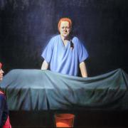 The painting by Ken Currie, titled Unknown Man, showing leading forensic anthropologist Oxford Professor Dame Sue Black