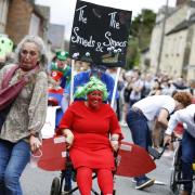 Attendees at the annual Eynsham Carnival.
