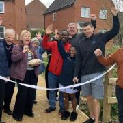 Dida Gardens residents held a grand opening with Cllr Snowdon