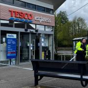 Police were at the Tesco Express in Grove.