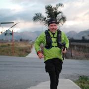 Keith Boyd who aiming to beat the Guinness World Record (GWR) for the fastest person to run the length of Africa,