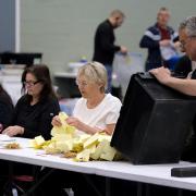 An archive picture of an election count at the Spiceball Leisure Centre in Banbury