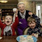 The care home's residents shared their favourite recipes with the children