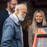 Prince Michael of Kent visiting The Little Car Company at Bicester Heritage