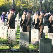 The Remembrance Day service in Botley last year