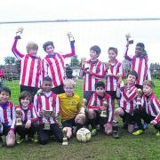 The victorious Summertown Stars Reds Under 11 side