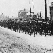 Following their victory at Nonne Bosschen, troops from the 2nd Battalion of the Ox & Bucks Light Infantry made their way out of Belgium and back into France at the end of 1914