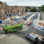 Traffic management: Work continues on the development of Frideswide Square but this inevitably means delays