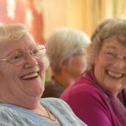 Having fun: A tea party organised by charity Contact the Elderly