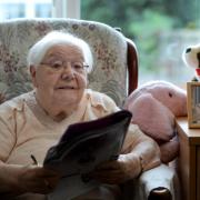 Keeping her mind active: Irene Edwards, 86, likes to do puzzles, books and quizzes at her flat in Summertown