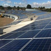 The future: Orchard Fields Primary School in Banbury has the largest solar panel installation of any primary school in Oxfordshire