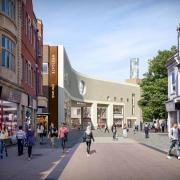 An artist's impression of the new Westgate Centre with the lantern