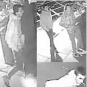 CCTV footage of the two men