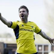 James Henry celebrates putting Oxford United ahead against Southend United  Picture: David Fleming
