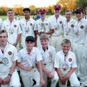 CHAMPIONS: Minster Lovell Under 15s with their medals after taking the Oxfordshire title