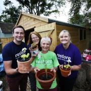 Update on Restore after charity was awarded £4,660 by the Gannett Foundation last year. The charity used it to pay for another potting shed called The Bee Hive.
L-R: Tom Hayes, Heather Hull, CE Lesley Dewhurst and Sharon Allen.
9.8.2018
PICTURE BY