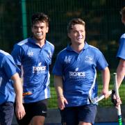 Henry Vallis (second right) scored in Oxford OBU’s 4-2 win over Oxford University 2nd