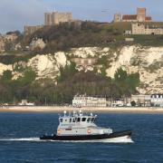 A Border Force patrol vessel leaves the Port of Dover on Wednesday, January 2, 2019. The UK is stepping up patrols after a recent surge in the number of migrants attempting to navigate the English Channel's busy shipping lanes in small boats.