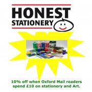 Honest Stationery, Cowley Road - 10% off