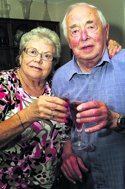 Louise and Harry Epps raise a glass to 60 happy years