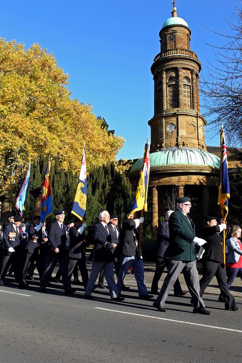 Remembrance: Silence and shunshine as the county comes together to honour the fallen service men 'who shall not grow old' 