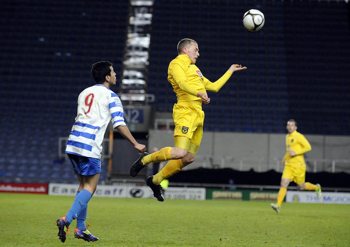 Images from the Oxfordshire Senior Cup Final, Between Oxford United and Oxford City, in which United beat City 4-2