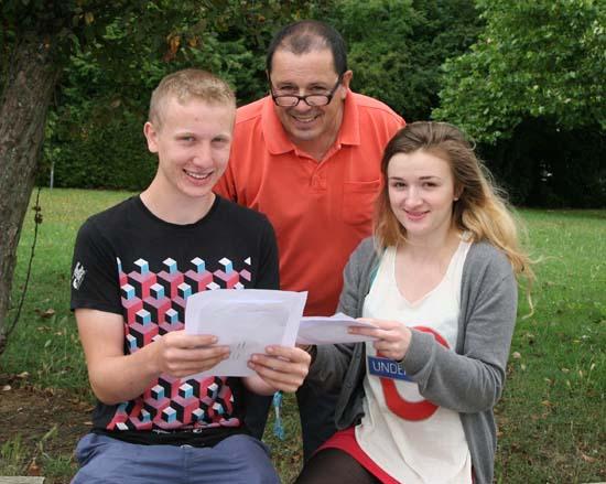 Pictures from schools around Oxfordshire on the day of A Level results
