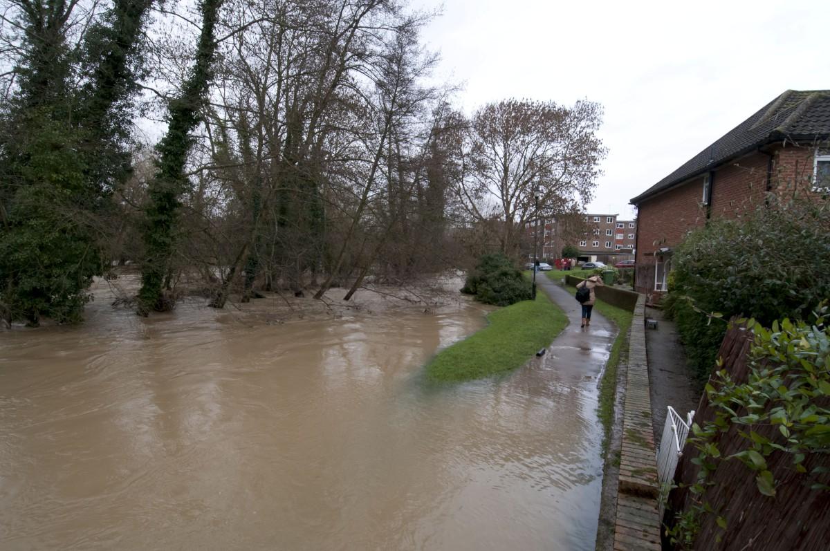 Flooding in Leatherhead, Surrey