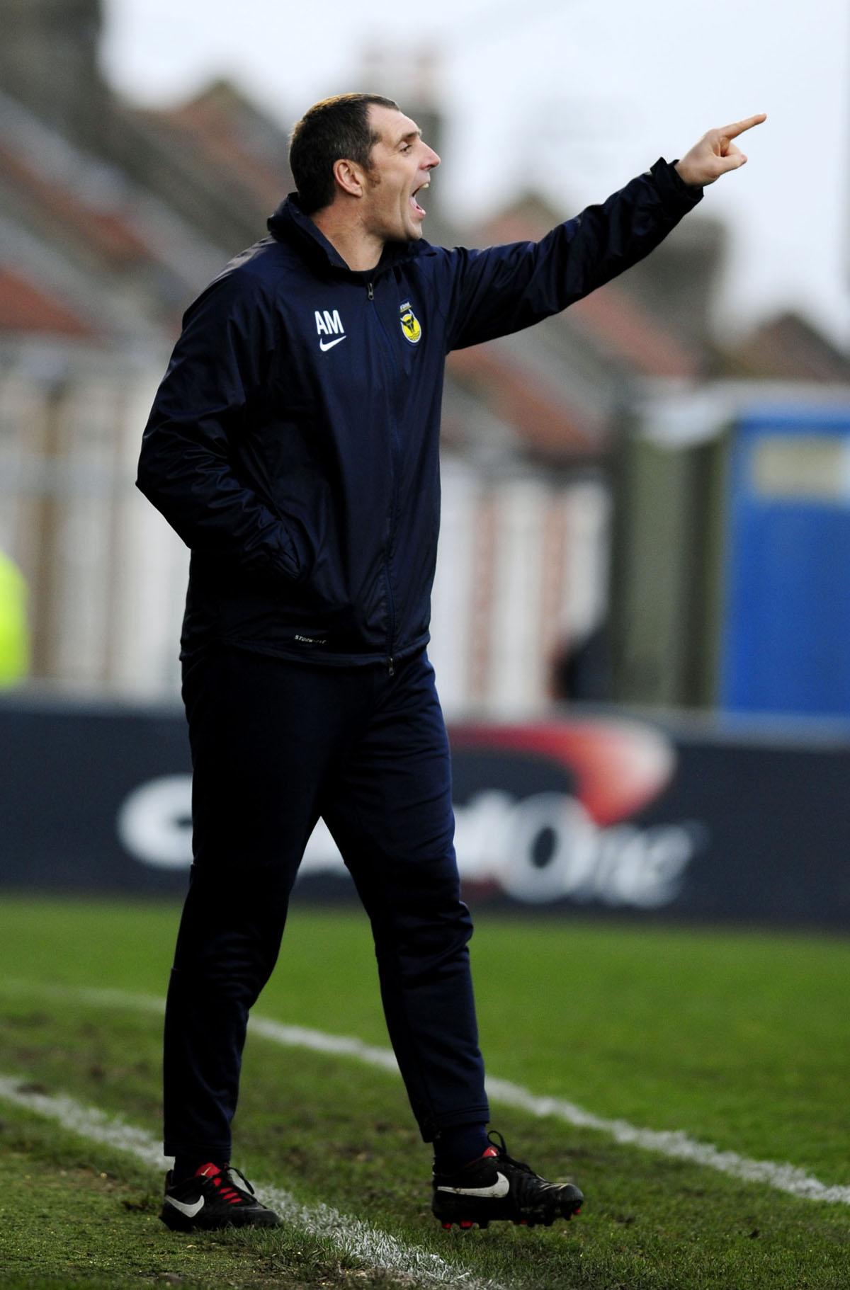 Pictures from Oxford United playing Bristol Rovers away on Saturday 8th February 2014