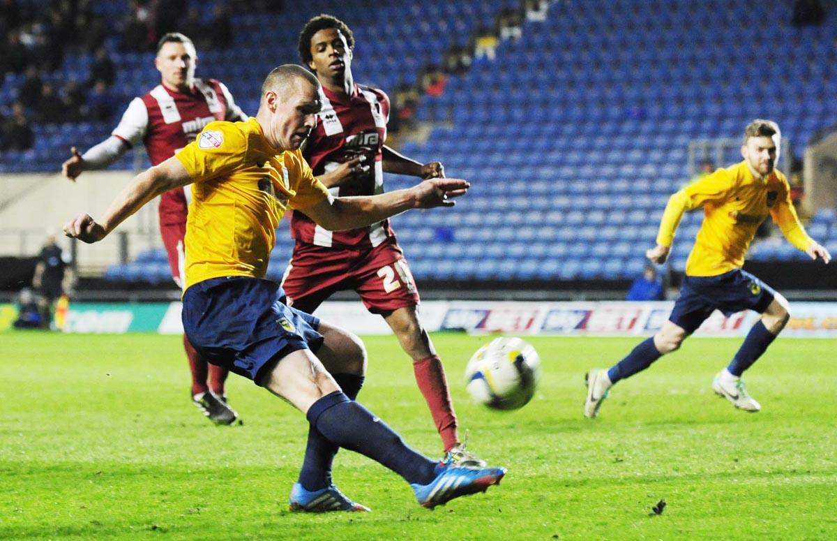 Pictures from Oxford United's 1-1 draw againt Cheltenham Totown at the Kassam Stadium on Tuesday night.