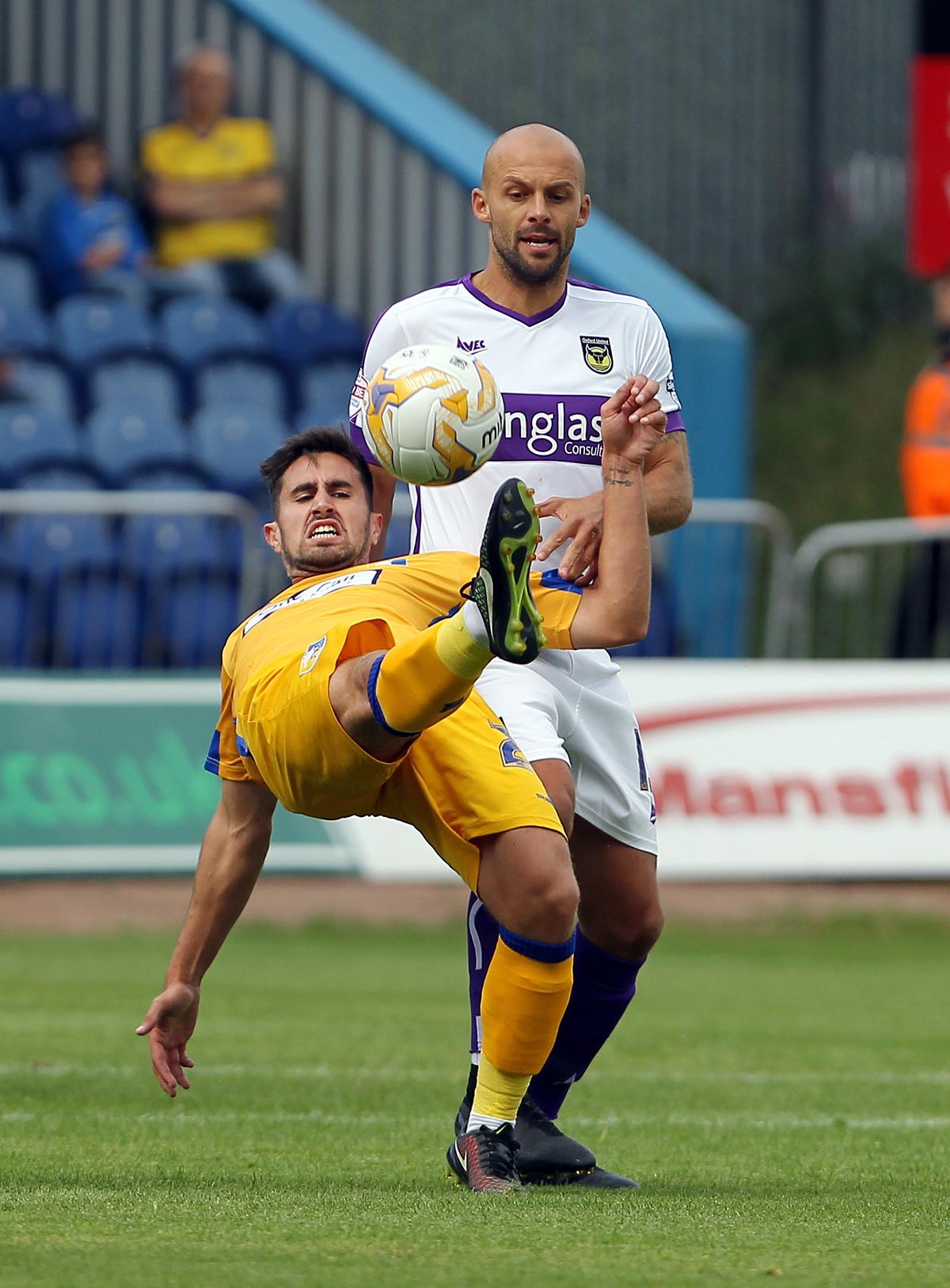 Pictures from Oxford United 2-1 defeat at Mansfield Town 