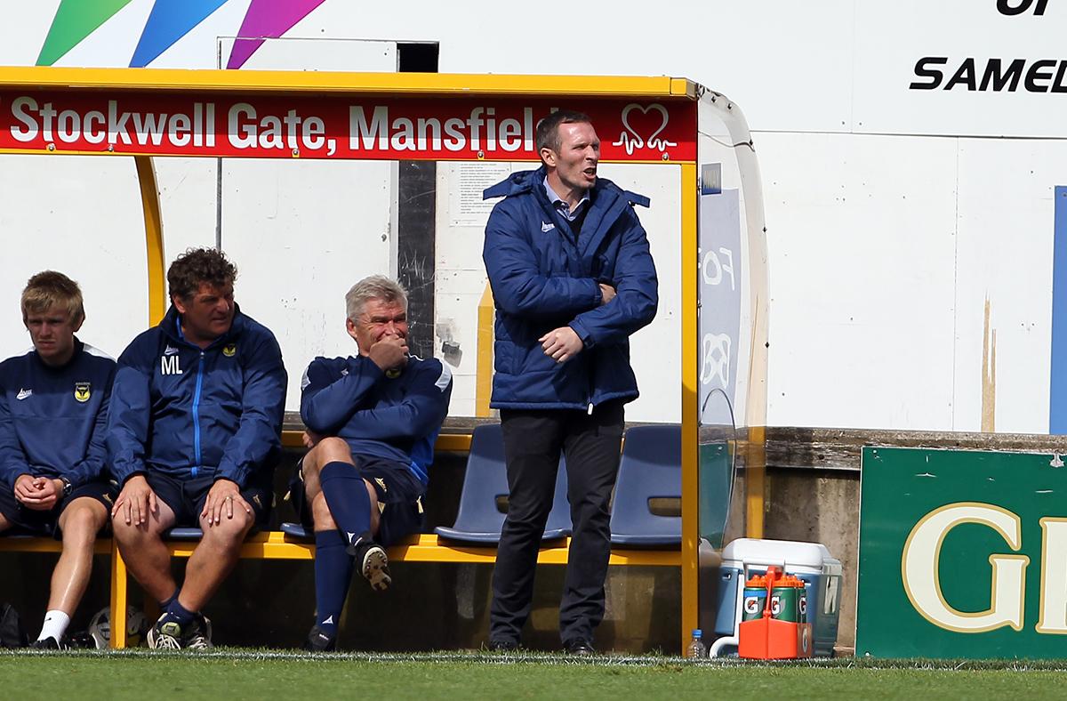 Pictures from Oxford United 2-1 defeat at Mansfield Town 