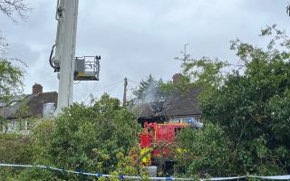 City road closed as fire engines descend after major overnight fire