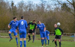 Cropredy (in green) in action in the Oxfordshire Senior League Picture: Cropredy FC